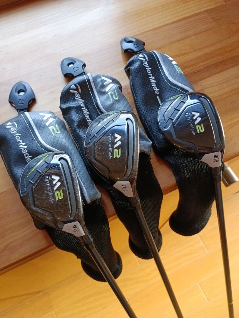 名作M2レスキュー4〜5番〜6番3本セットフレックスS純正ヘッドカバー付おまけ付