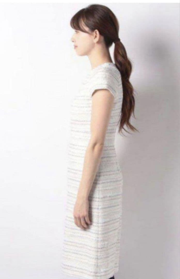 アナイANAYI ミックスラメツイードワンピース　36　入学式　入園式　卒園式