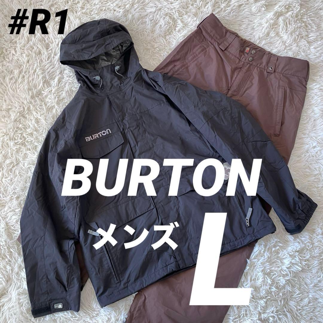 #R1✨BURTON✨スキー スノボ ウェア 上下セット メンズL ブラック