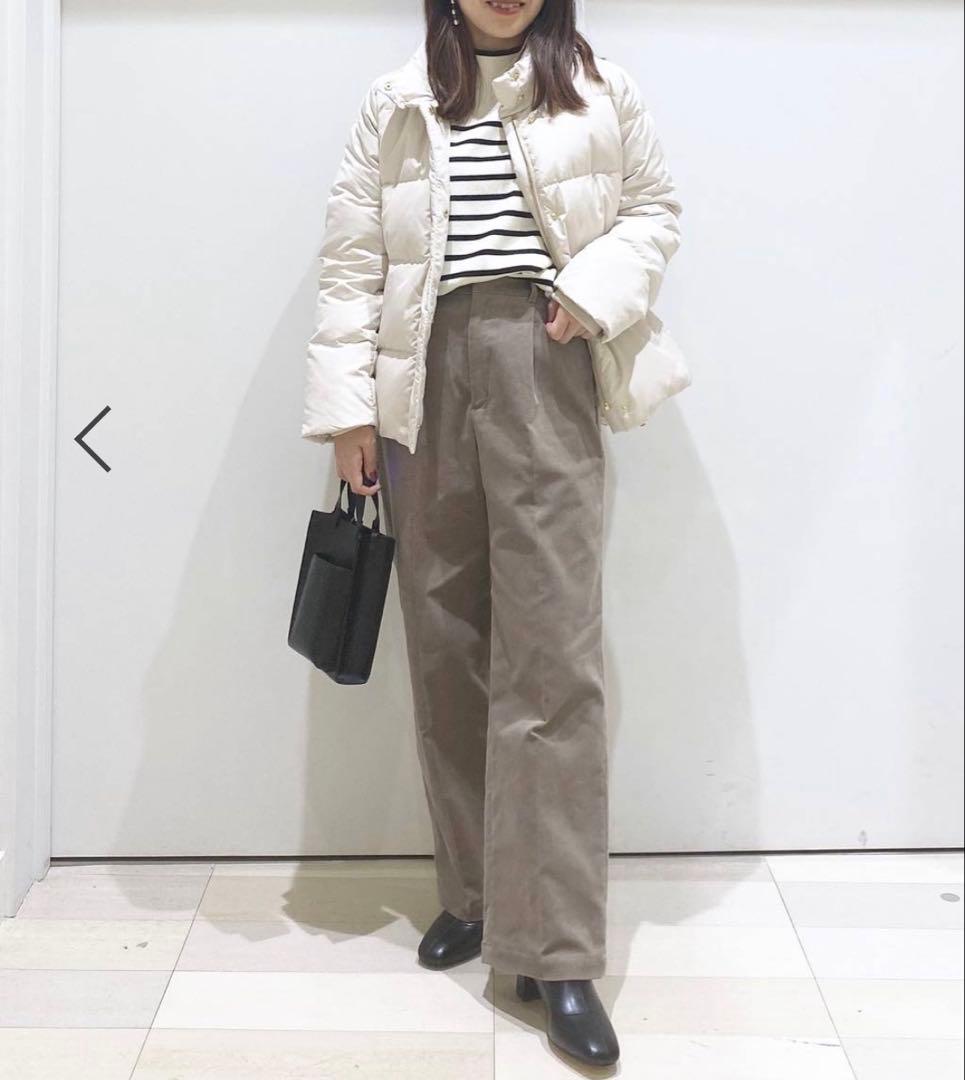 タグつき♪ GLOBAL WORK ダウンフードブルゾン グレージュ