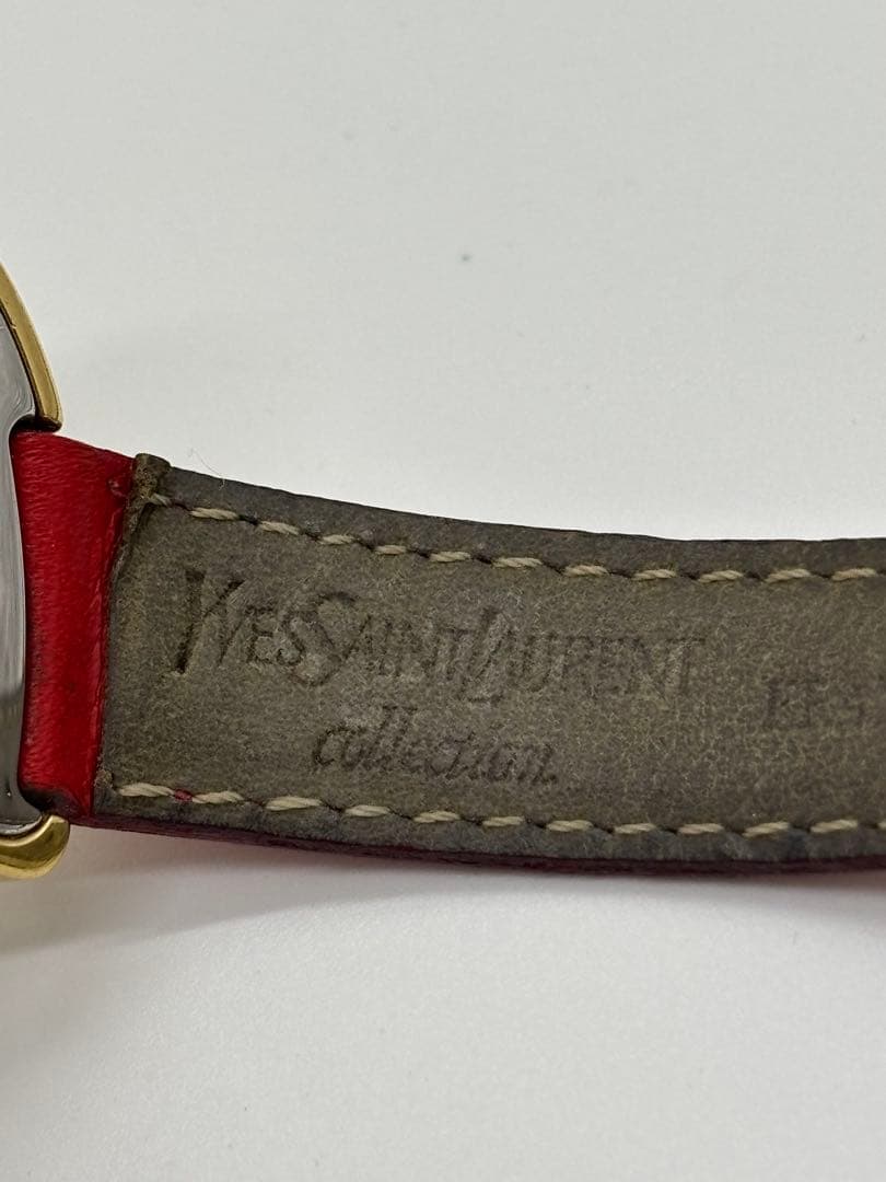 【美品】イヴサンローラン ハートウォッチ クォーツ【05F】純正ベルト【稼働品】