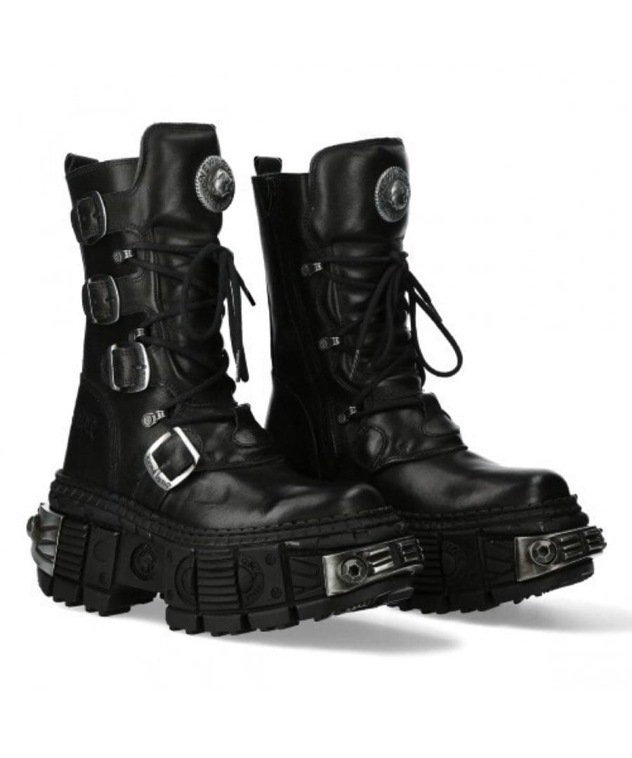 早い者勝ち NEW ROCK ブラック ブーツ