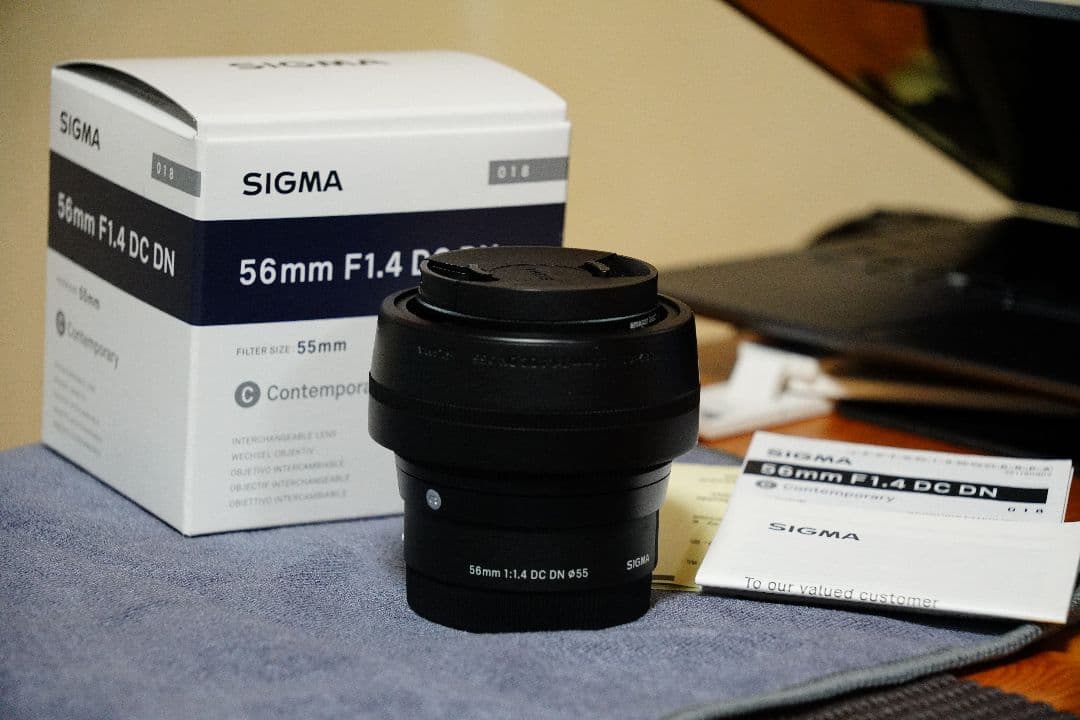【美品】SIGMA 56mm F1.4 DC DN レンズ　SONY Eマウント