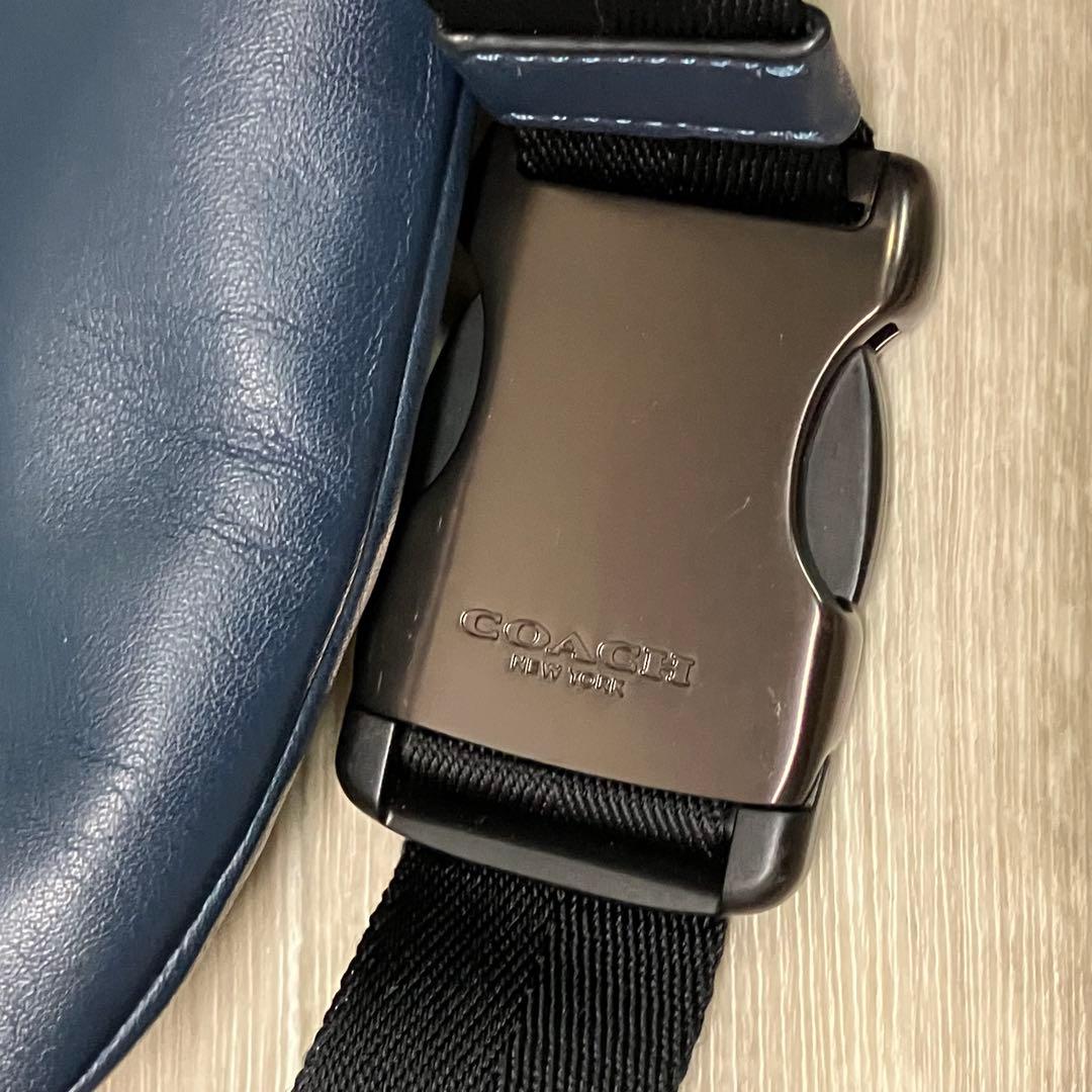 COACH コーチ　リビントン ベルトバッグ　ウエストバック37951 ネイビー