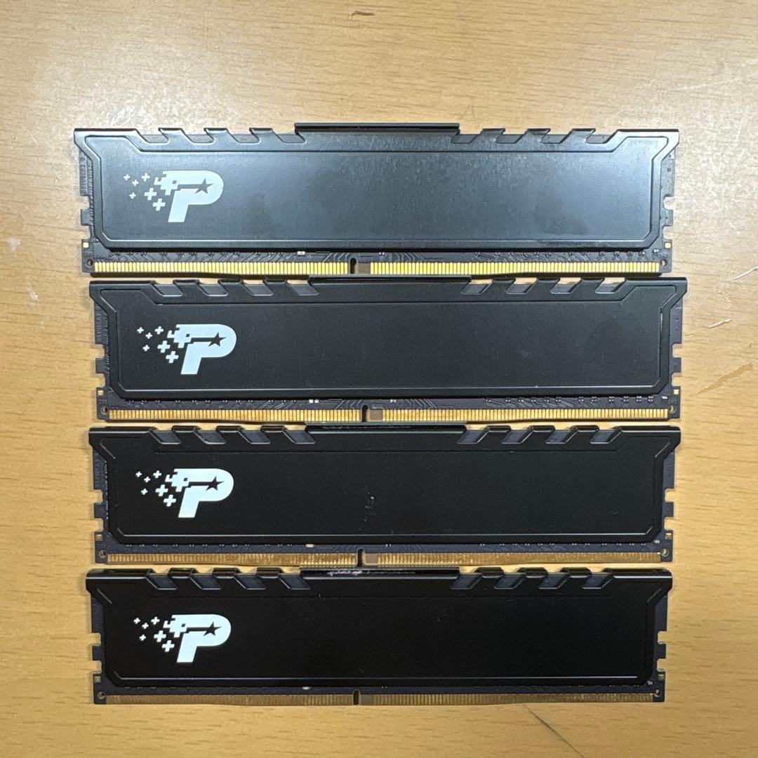 【動作品】Patriot DDR4 3200MHz 64GB (16GBx4)