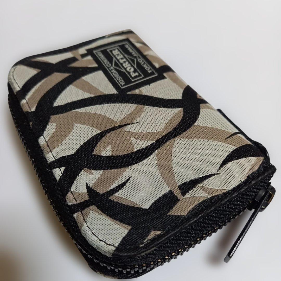 (美品) PORTERギリー マルチケース トライバルカモ &カードケース