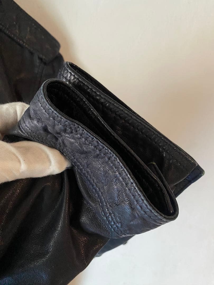 イタリア製 90s〜 BROGDEN シープスキン シングルライダースジャケット