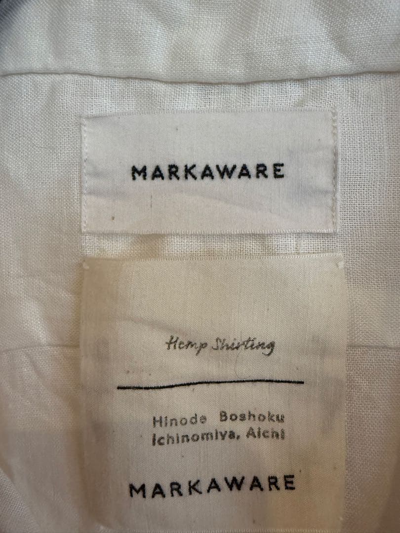 MARKAWARE ヘンプ長袖シャツ　マーカウエア