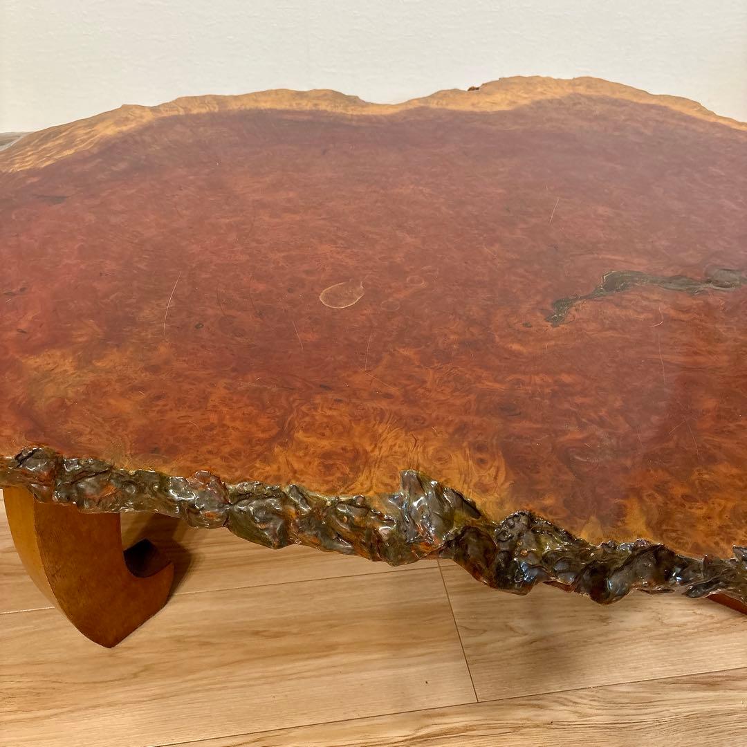 ✨送料込み✨ 花梨 座卓 一枚板 テーブル 天然木 高級 120cm×90cm