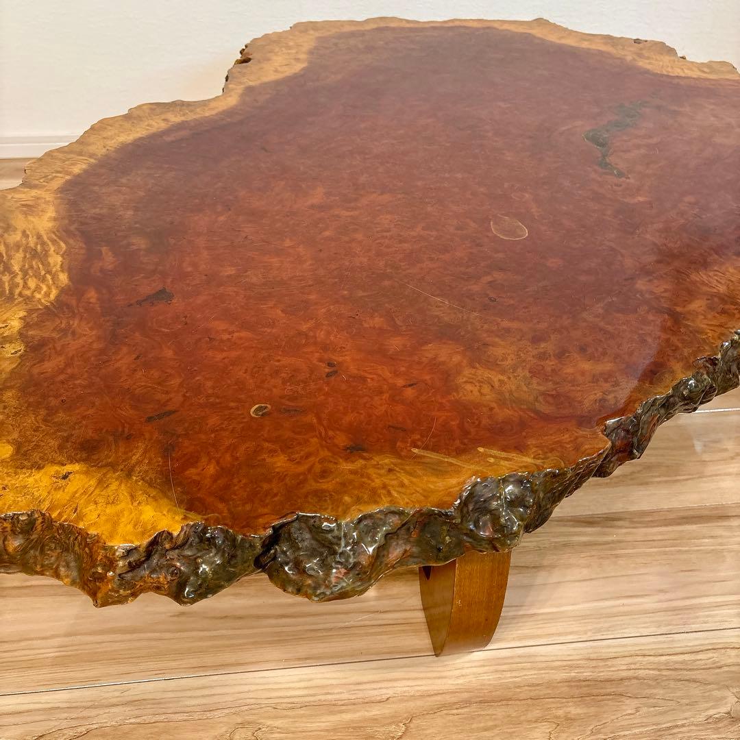✨送料込み✨ 花梨 座卓 一枚板 テーブル 天然木 高級 120cm×90cm