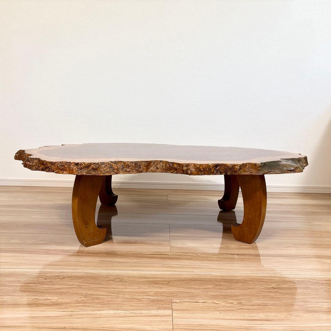 ✨送料込み✨ 花梨 座卓 一枚板 テーブル 天然木 高級 120cm×90cm
