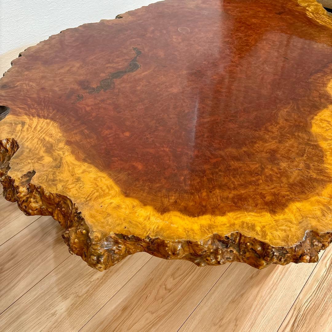 ✨送料込み✨ 花梨 座卓 一枚板 テーブル 天然木 高級 120cm×90cm
