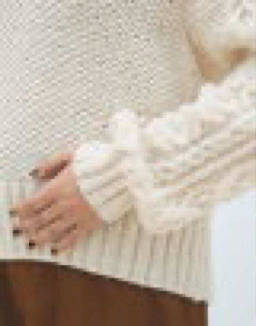 マカフィー 25AW 完売 ハンドニット キーネックプルオーバー 現行ロゴ