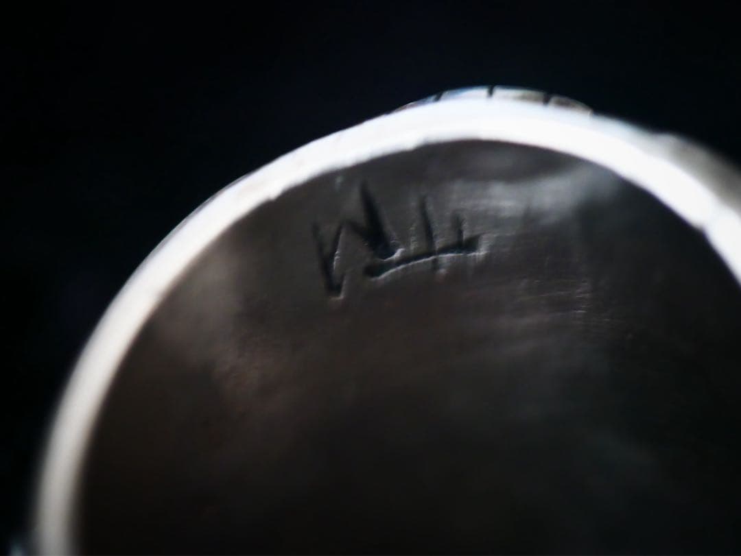 （E）美品シルバー925 インディアンジュエリー ターコイズリング ヴィンテージ