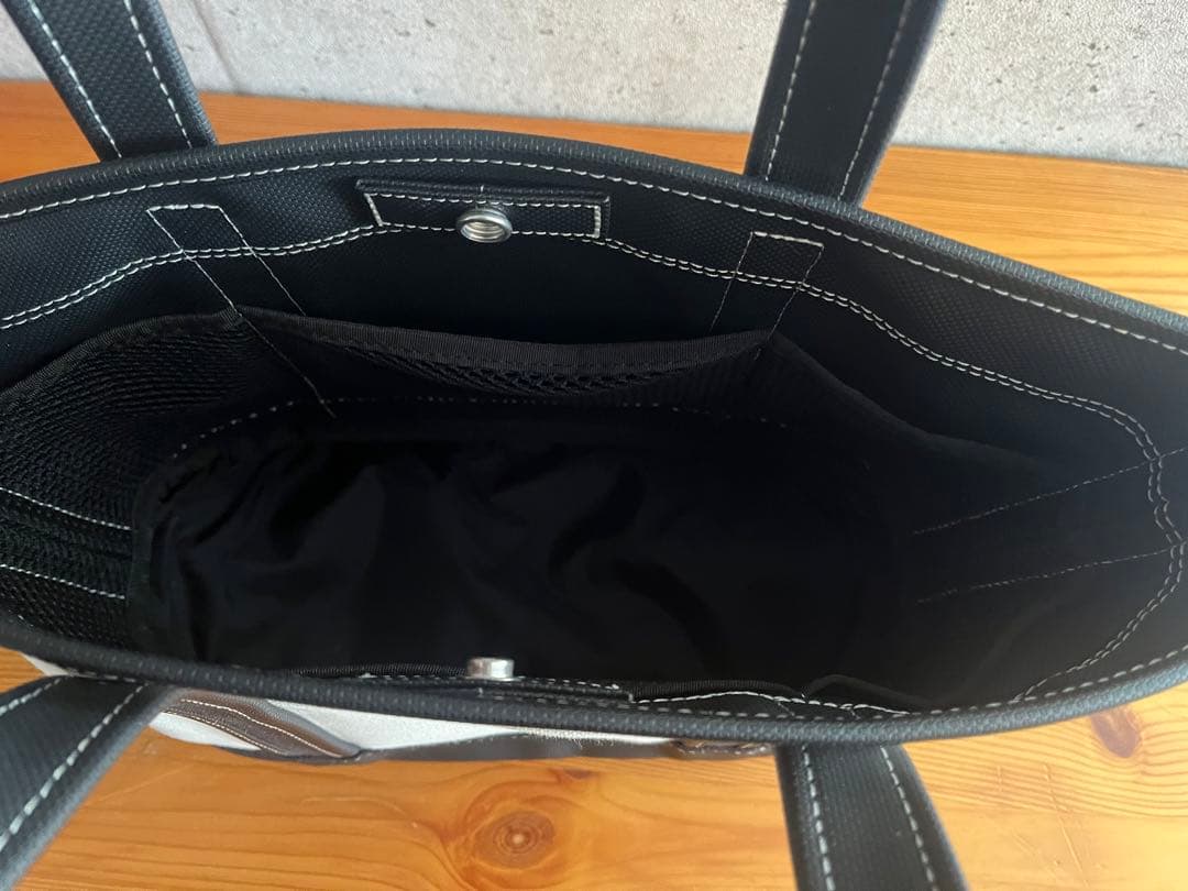 【極美品】Porter キャンバス トートバッグ ホワイト/ブラック