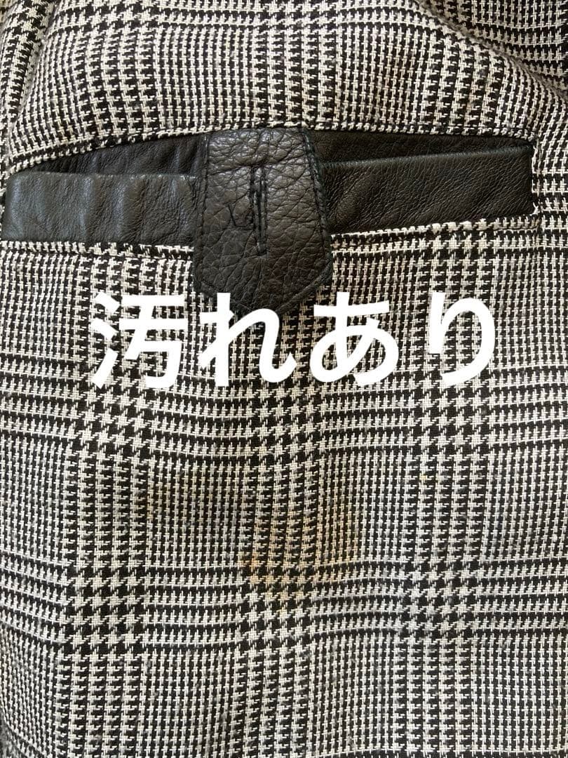 ブラックレザー ジャケット（GIORGIO ARMANI）