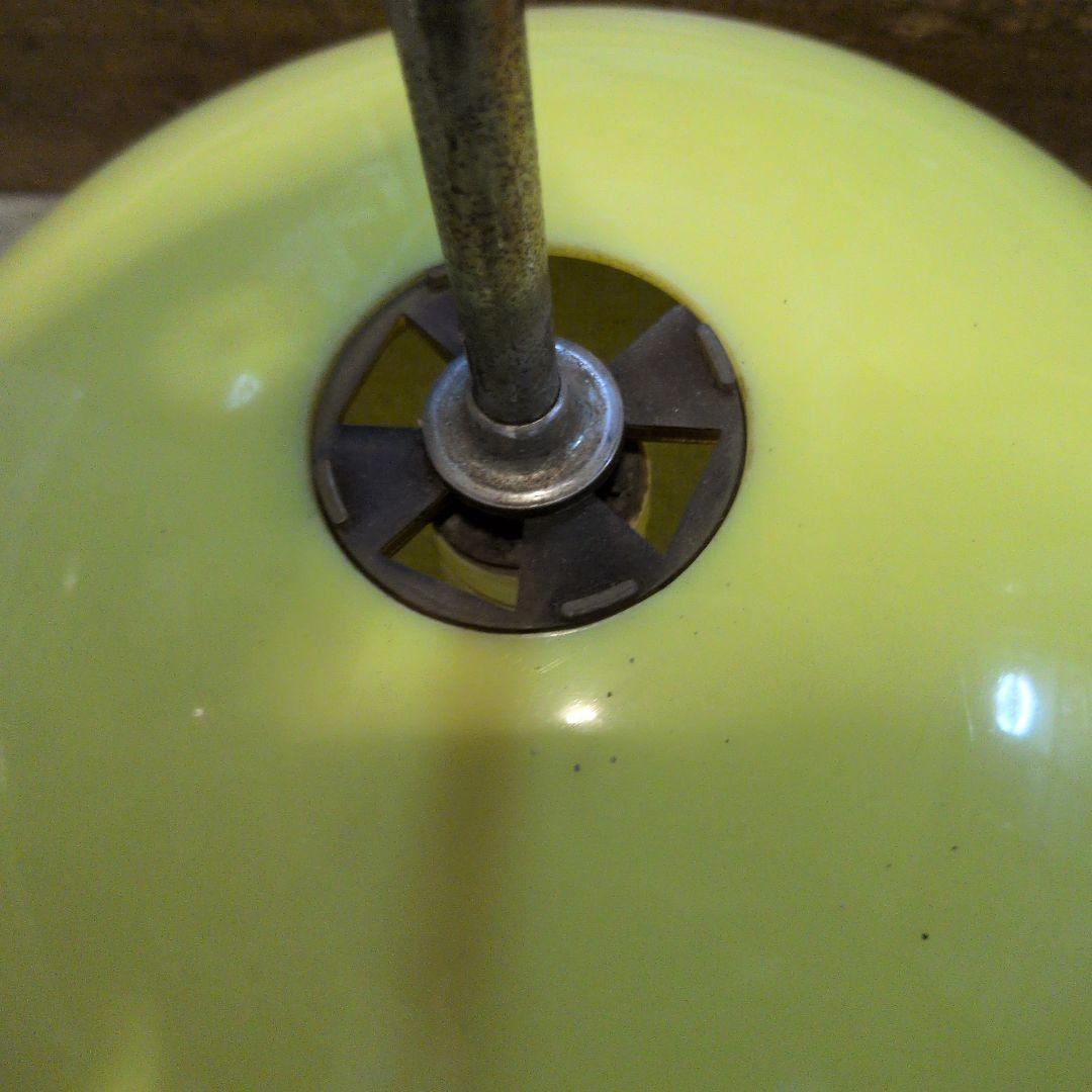 イエロー・オレンジ ドーム型ペンダントライト　2セット　レトロ