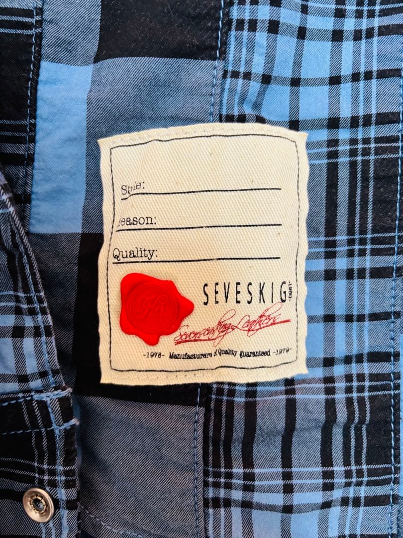 SEVESKIG チェックシャツ4点とベロア調キャップのセット