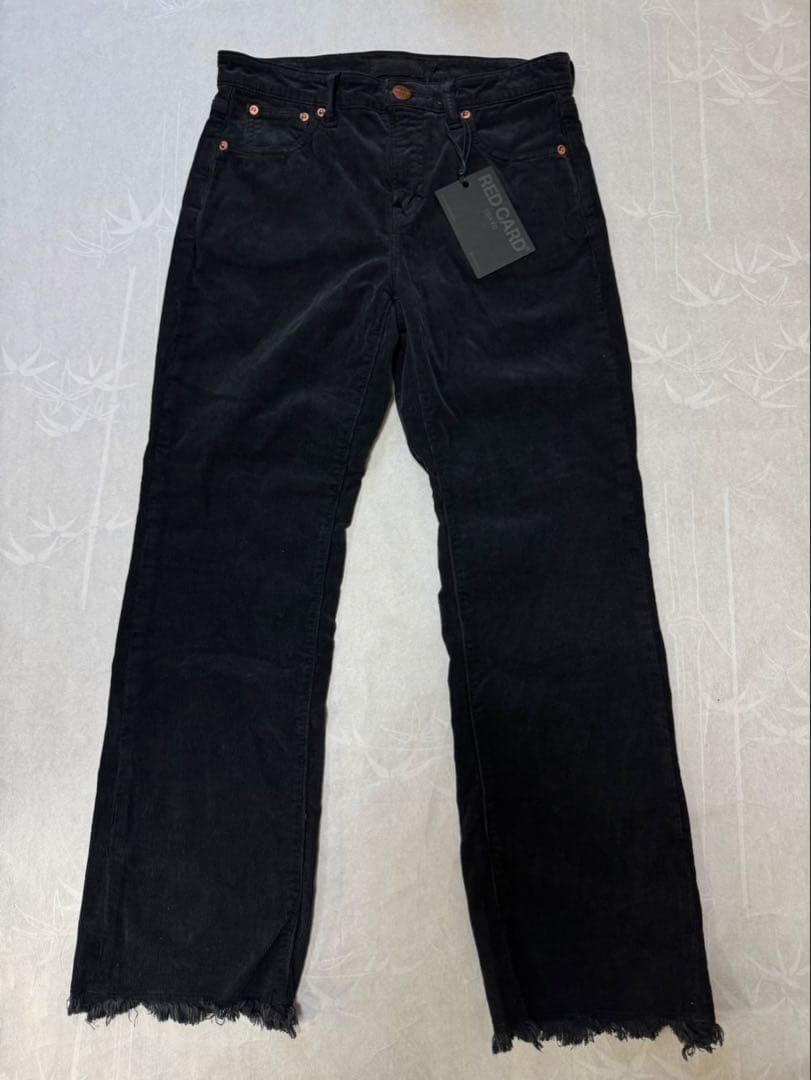 明日投稿削除新品 RED CARD Flare 24 ブラック　ベロア