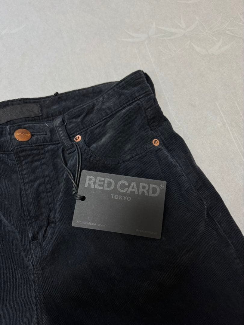 明日投稿削除新品 RED CARD Flare 24 ブラック　ベロア