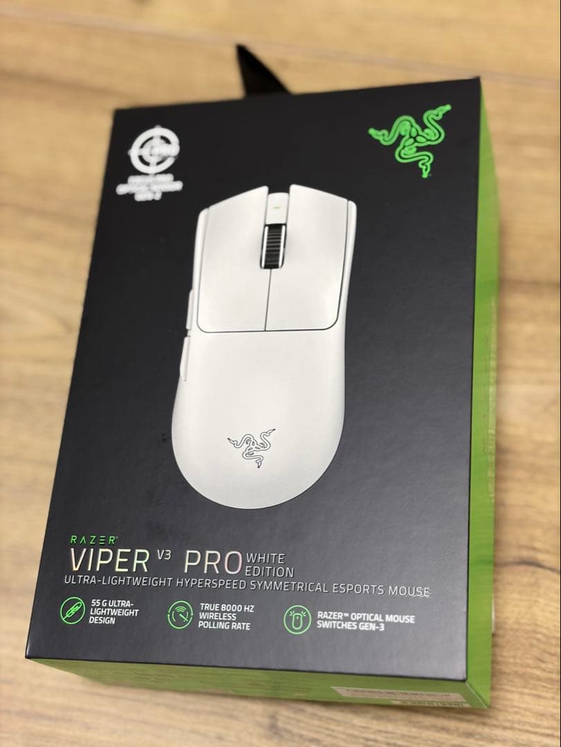【未開封品】Razer Viper V3 Pro White Edition 白