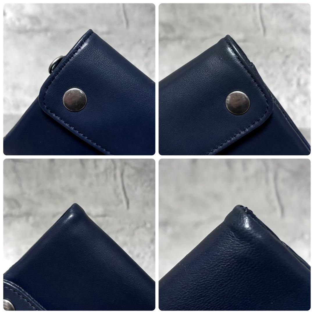 【sfk！】PORTER ポーター クラスト フラップ長財布 ネイビー