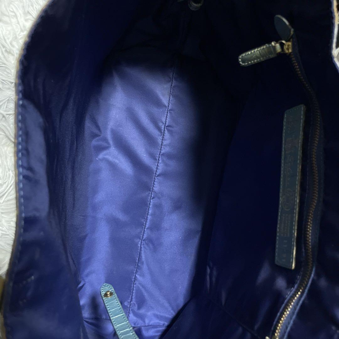 ✨希少✨ Felisi フェリージ　トートバッグ　クロコ型押し　A4収納可