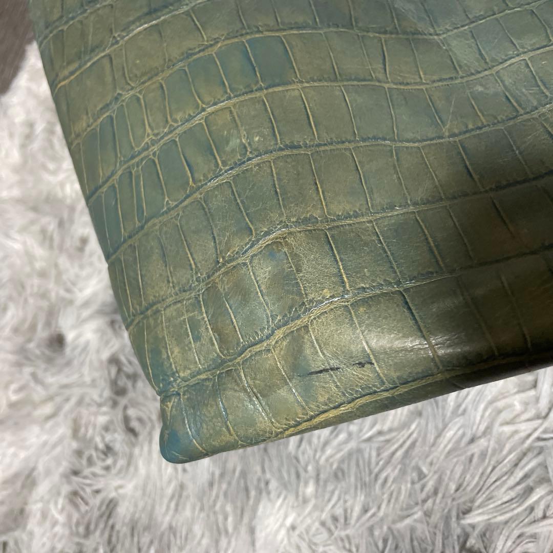 ✨希少✨ Felisi フェリージ　トートバッグ　クロコ型押し　A4収納可