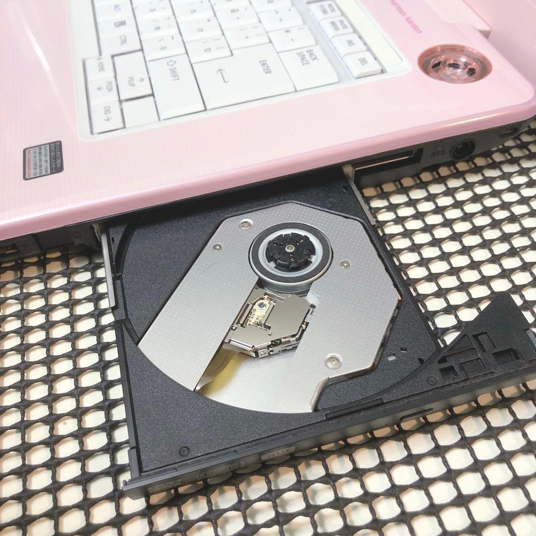 東芝、ピンク、サクサクwin10、オフィス2019、DVD、Photoshop