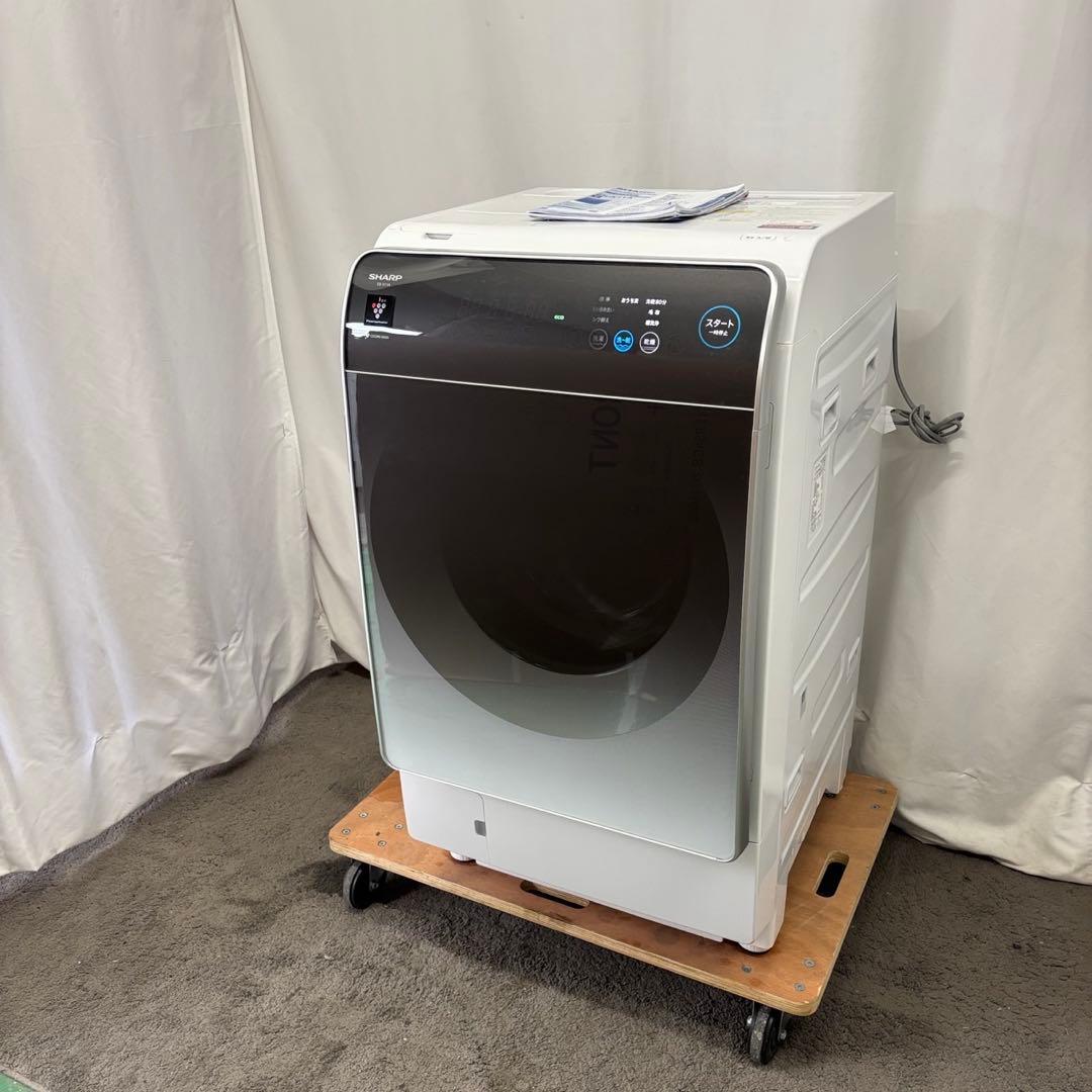 ★146　ドラム式洗濯機　SHARP　乾燥　11キロ　右開き　設置無料　安い