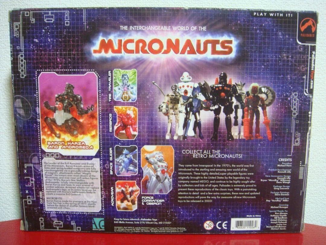 MICRONAUTS　＊鋼鉄ジーグ＆パーンサロイド　黒＊【アメリカ版ミクロマン】