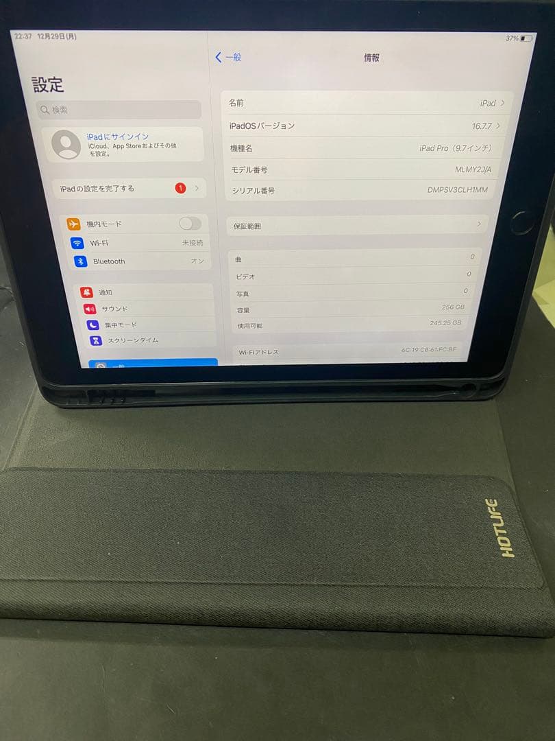 ケース付きiPad pro(9.7インチ)256GB Wi-Fiモデル