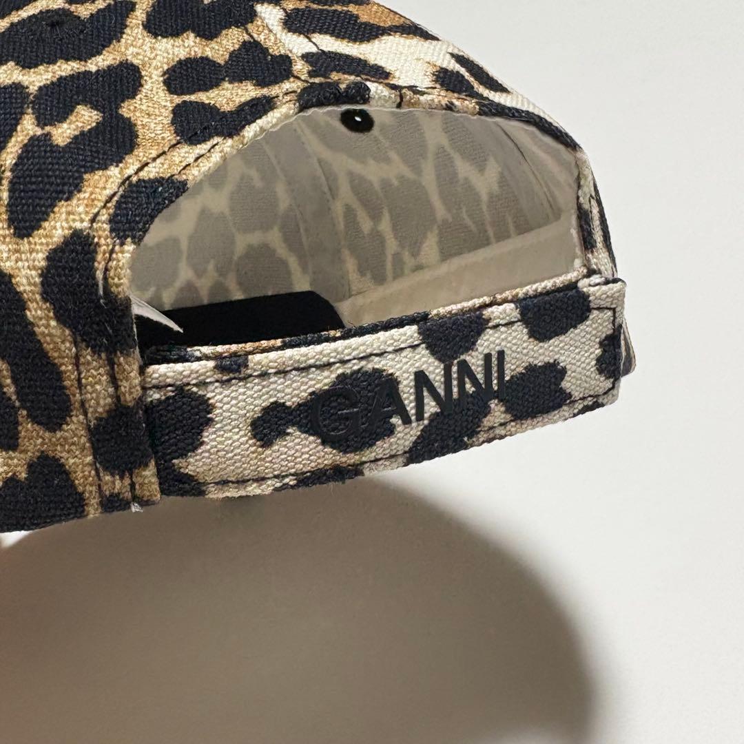 GANNI ガニー キャップ キャップ ヒョウ柄 レオパード アニマル柄