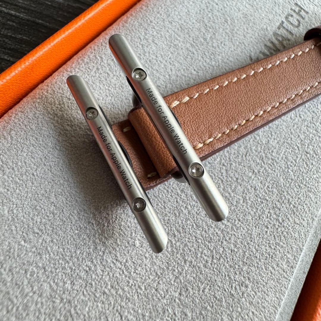 2803 Apple Watch エルメス　ゴールド　ドゥブルトゥール　二重