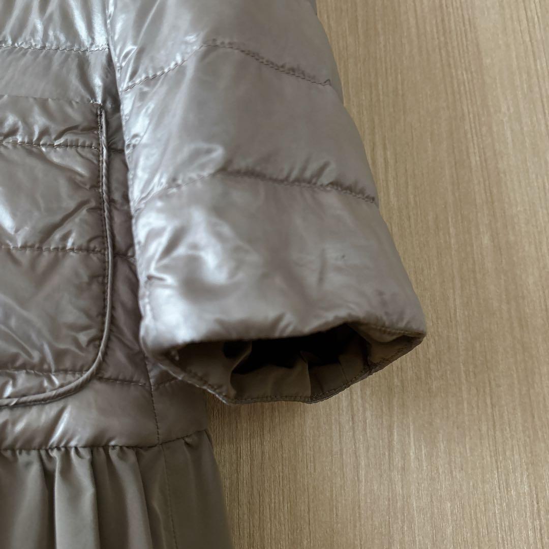 【1316】ヘルノ　切り替えライトダウンジャケット　コート　ベージュ　44