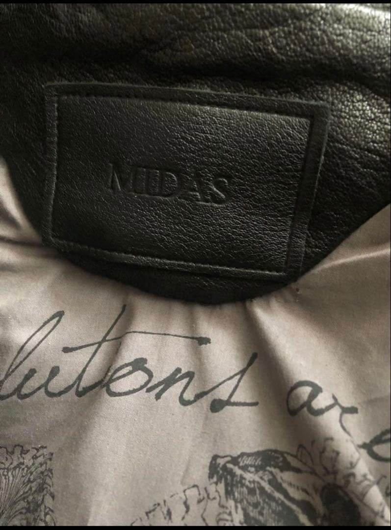 MIDAS レザー　ライダース　ロングジャケット　コート