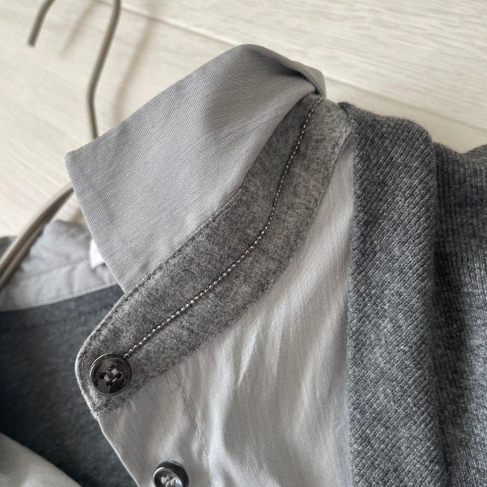 ブルネロクチネリ コンビネーションニット カシミヤ混 モニーレ イタリア製 M