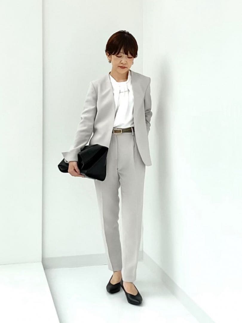 プラステ　トリアセブレンド　ジャケットパンツセット　ベージュ