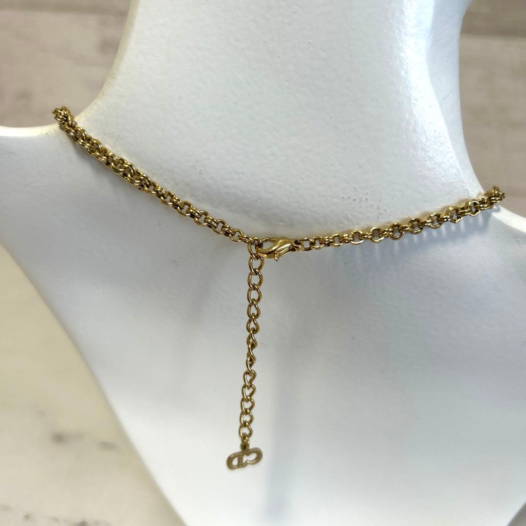 美品　Christian Dior クリスチャンディオール CDロゴ ネックレス