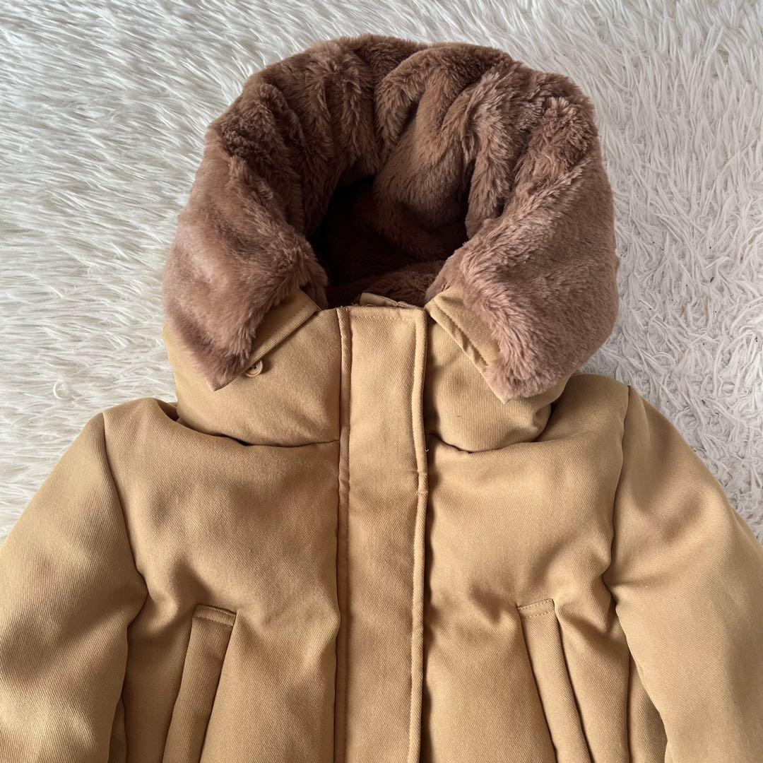 【新品未使用】イネド　小松マテーレ　ボリュームファーロングダウンコート