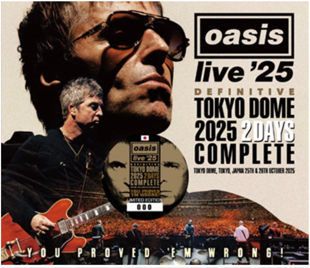 oasis DEFINITIVE TOKYO DOME 2025 未開封