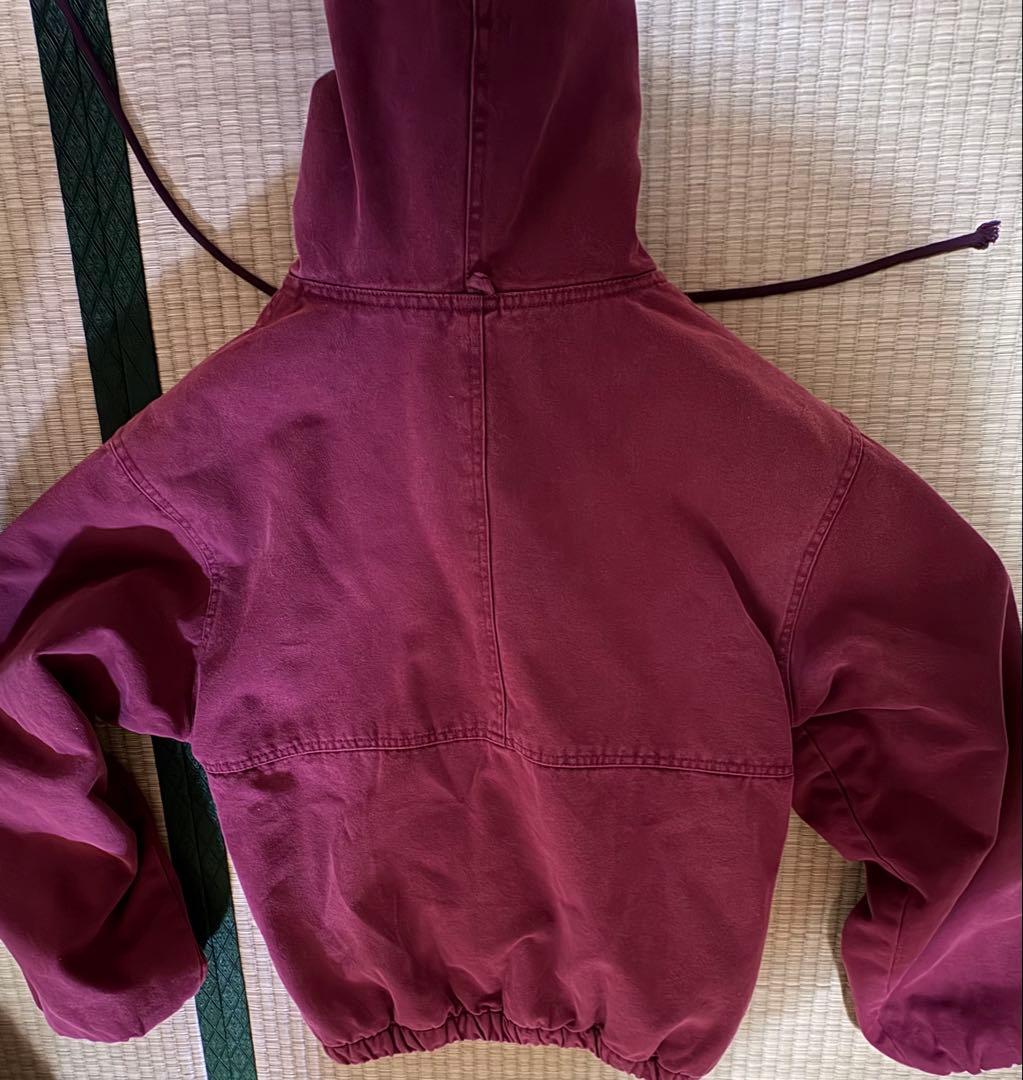 Mサイズ　stussy ストゥーシー　WORK JACKETワークジャケット　赤