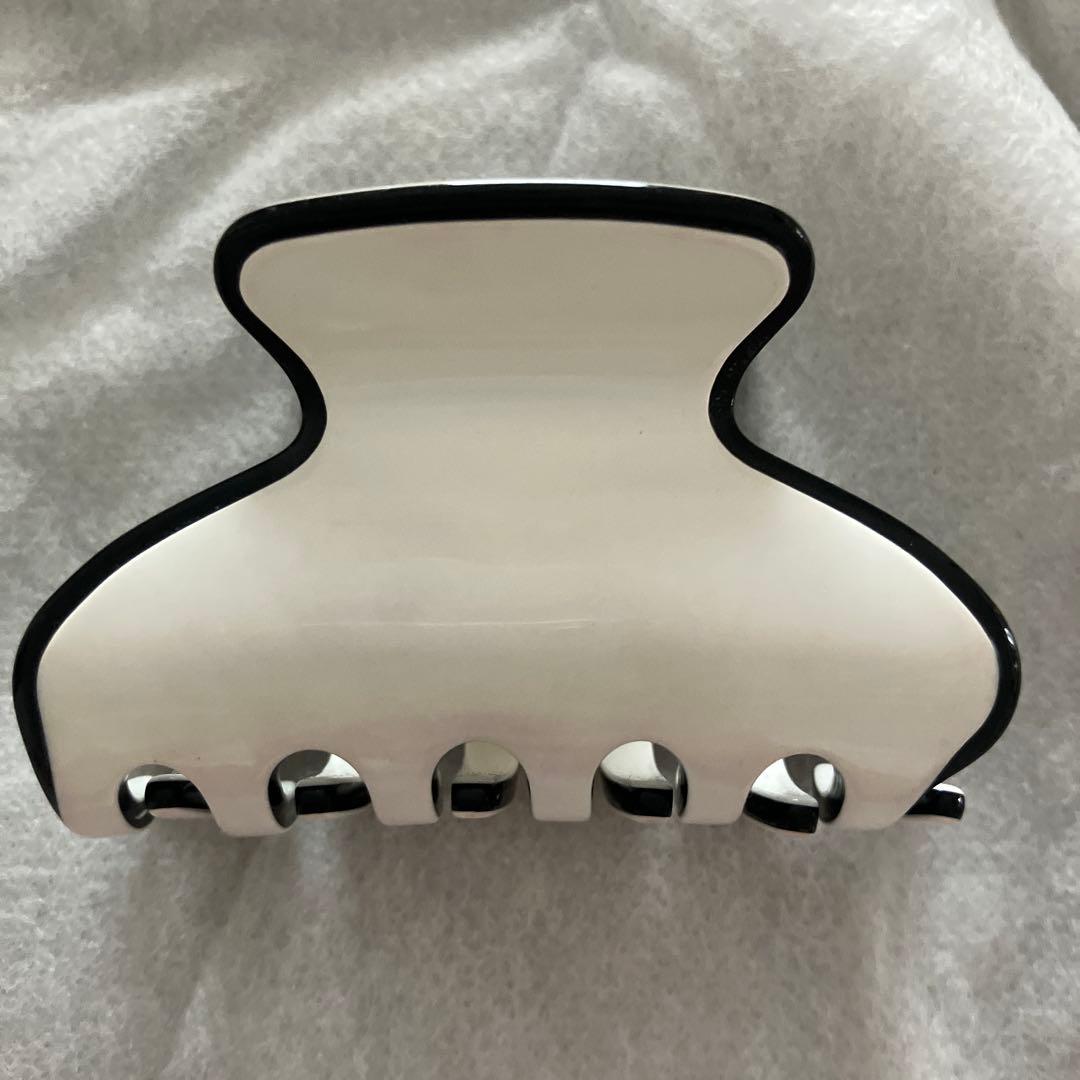 [chaco]コンプレックスビズ　バンスクリップ　バイカラー　ホワイト