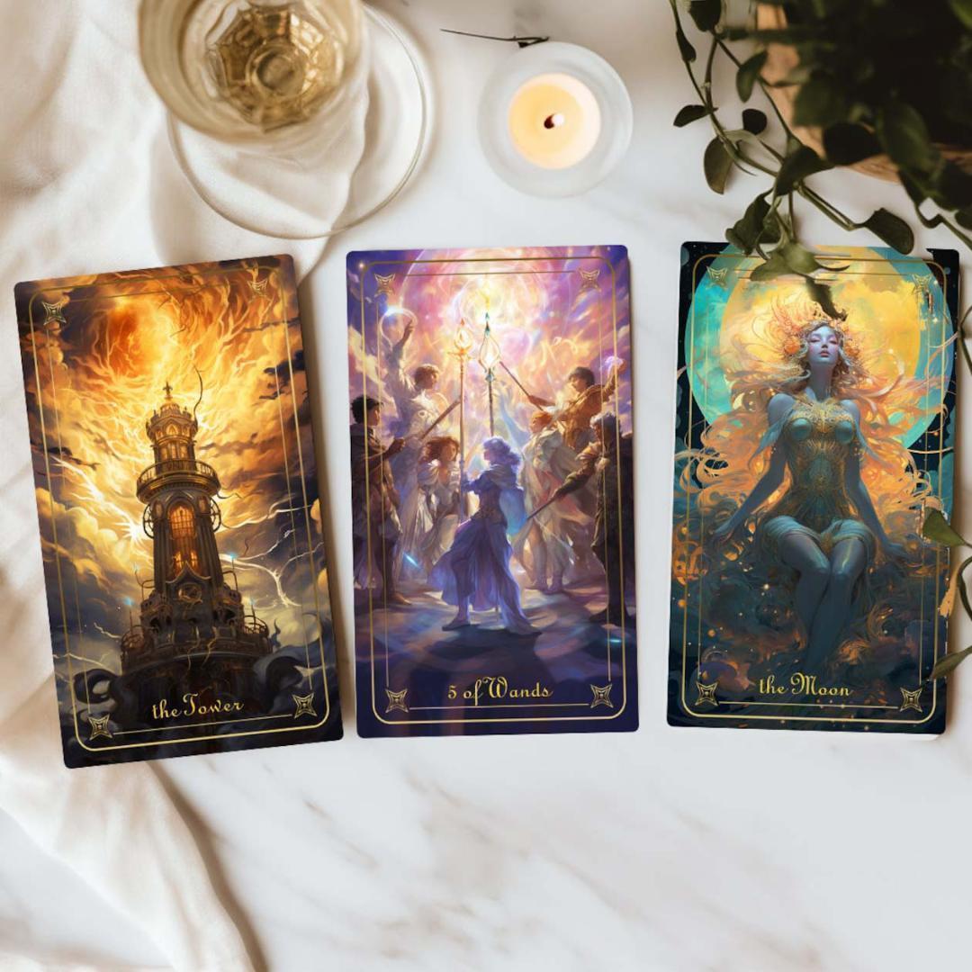 数量限定再入荷✨超美麗イラスト✨入手困難な海外デッキ✨内なる魔法のタロットカード