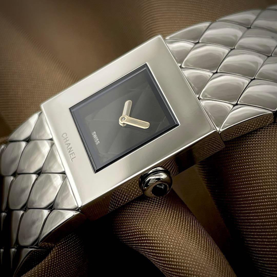 T086 シャネル マトラッセ H0009 ステンレスケースブレス クォーツ