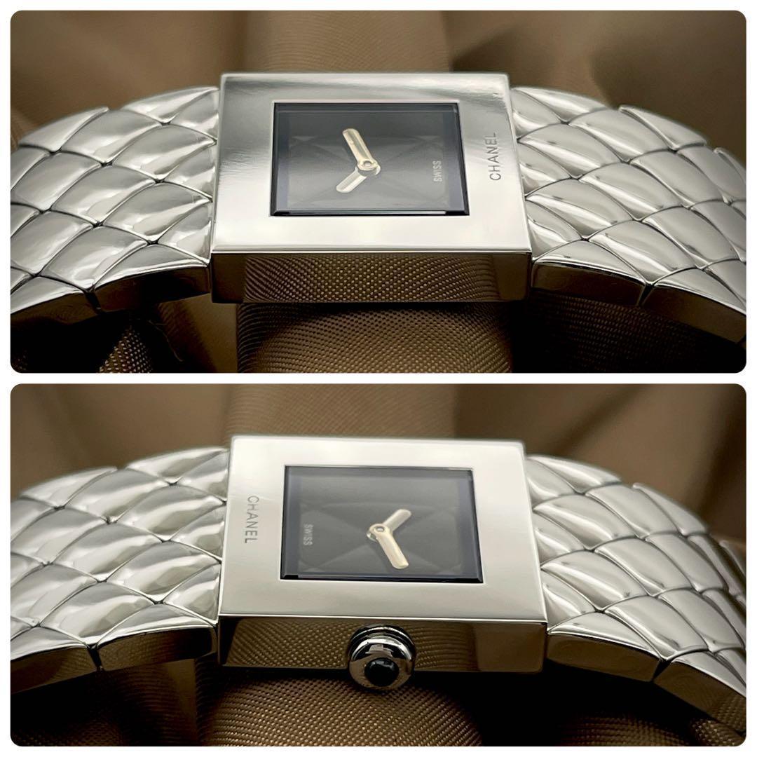 T086 シャネル マトラッセ H0009 ステンレスケースブレス クォーツ