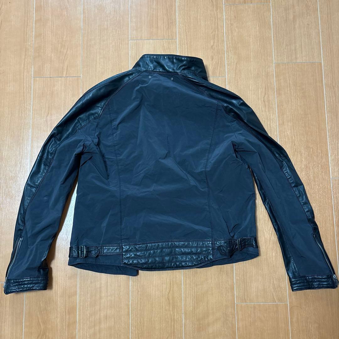 JOSEPH HOMME ラムレザー シングルライダース ジャケット 48