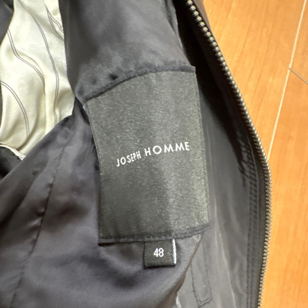 JOSEPH HOMME ラムレザー シングルライダース ジャケット 48