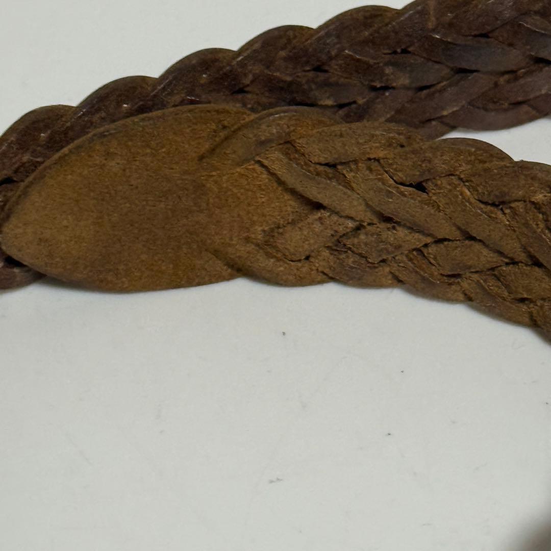 ホワイトハウスコックス　レザー　メッシュベルト　　ブラウン