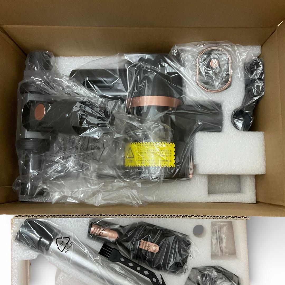 掃除機 コードレス 超強力吸引 75Kpa 最軽量 自立式 グリーンLED